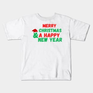 Merry Christmas and a Happy New year. Kids T-Shirt